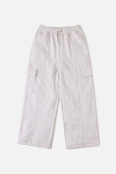 The Grey Wide Leg Cargos